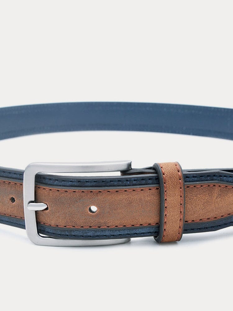 Men's Vintage PU & Cowhide Belt