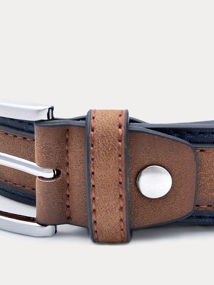 Men's Vintage PU & Cowhide Belt