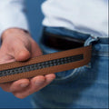 Men's Automatic Buckle Leather Belt, Hole-Free Design