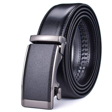 Camaro Men's Black Leather Suit Belt