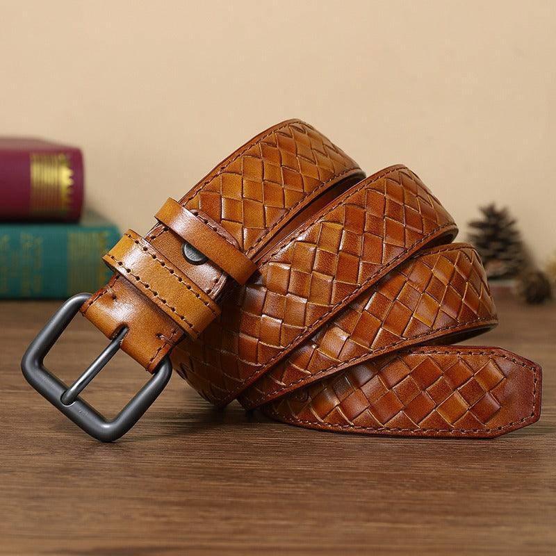 Anatol Men's Braided Leather Belt