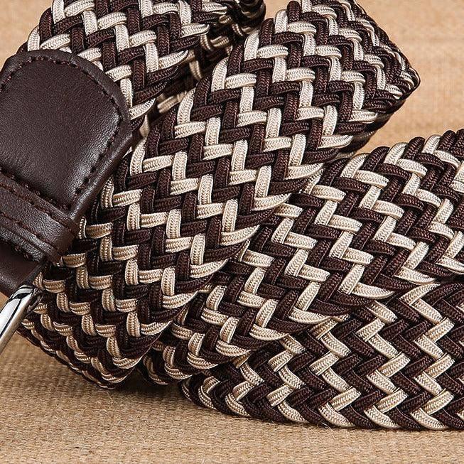 William Men's Elastic Braided Belt