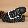 William Men's Elastic Braided Belt