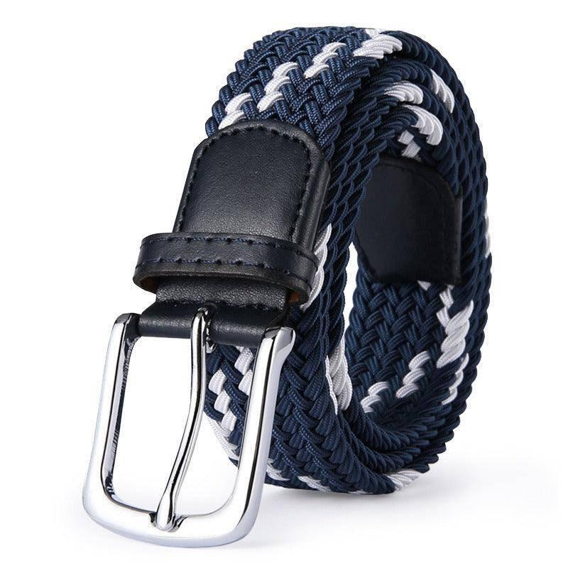 William Men's Elastic Braided Belt