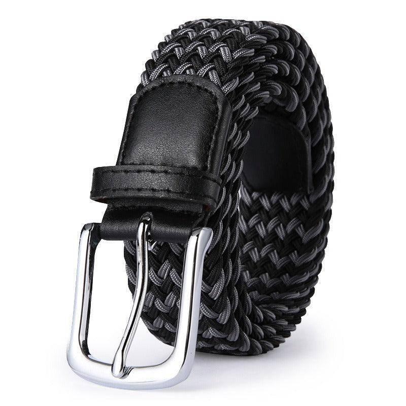 William Men's Elastic Braided Belt