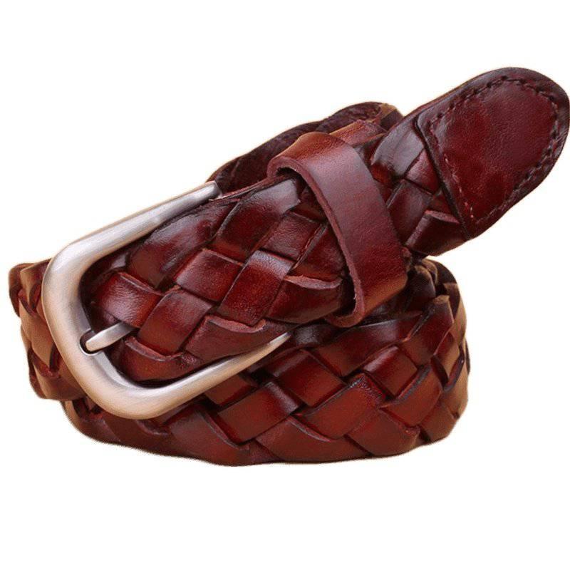 Masui Men's Braided Leather Belt