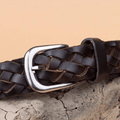 Masui Men's Braided Leather Belt