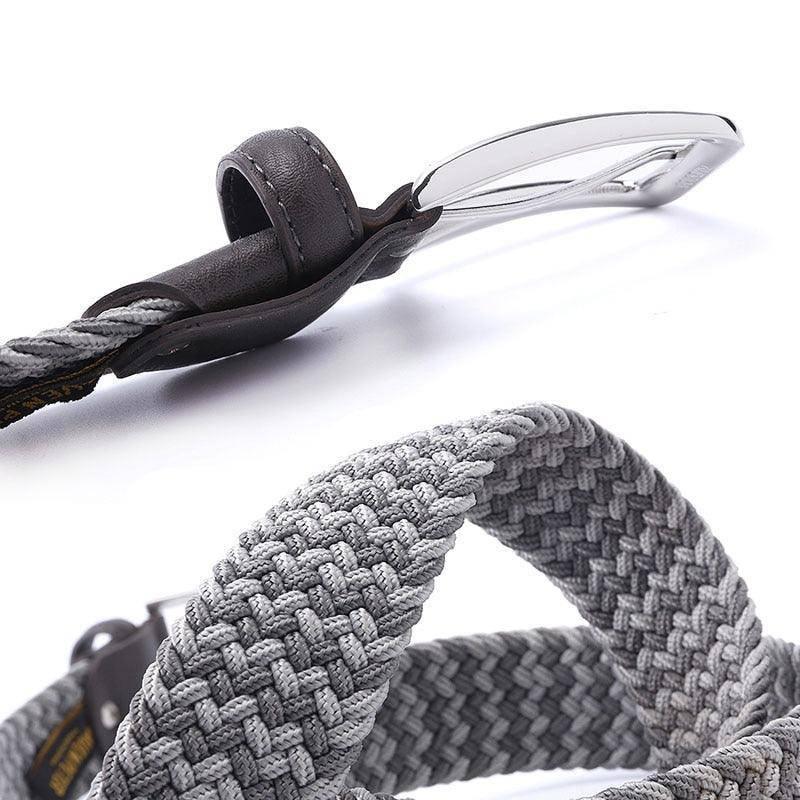 Zviadi Men's Elastic Braided Belt