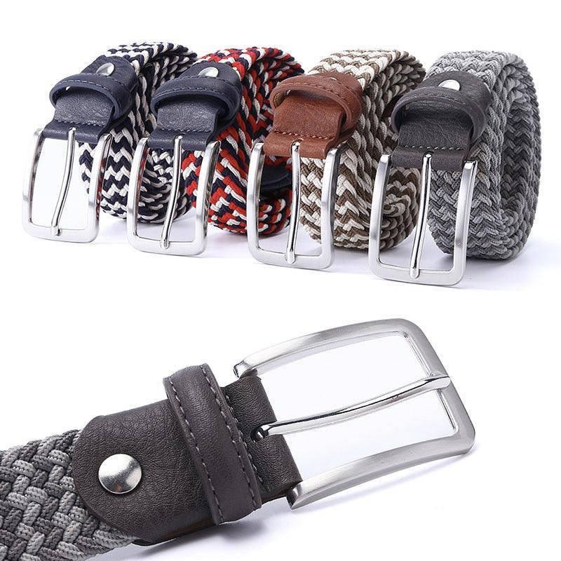 Zviadi Men's Elastic Braided Belt