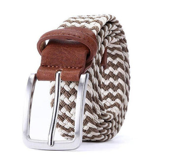 Zviadi Men's Elastic Braided Belt