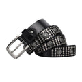 Makan Men's Studded Belt with Silver-Tone Buckle